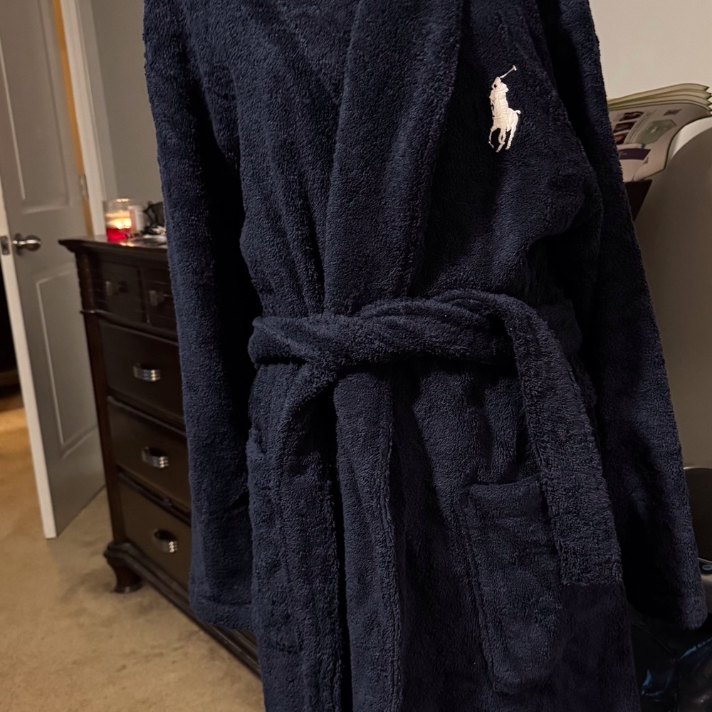 Navy Blue Robe With White Emblem